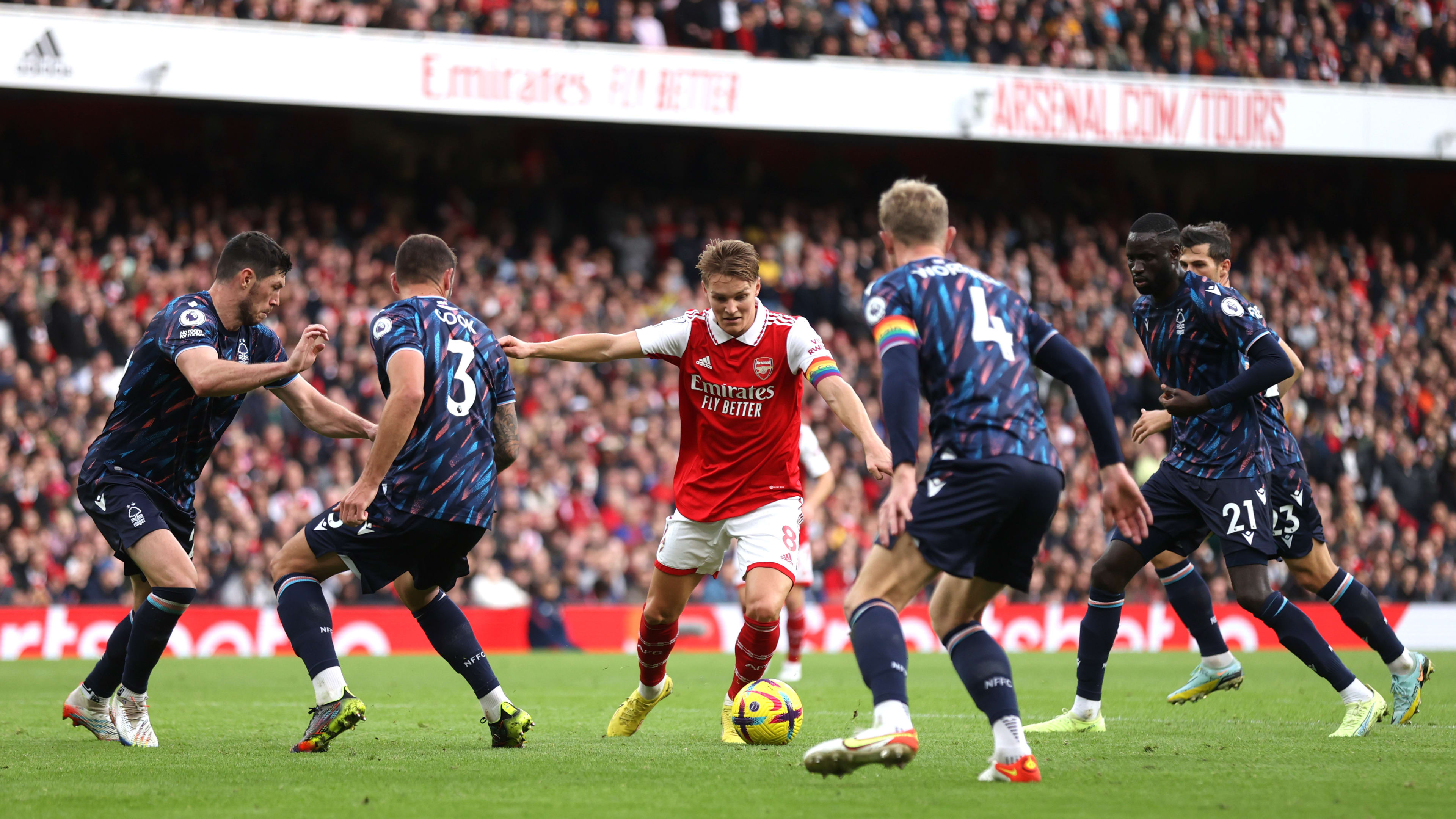 Martin Odegaard, Arsenal v Nottingham Forest 