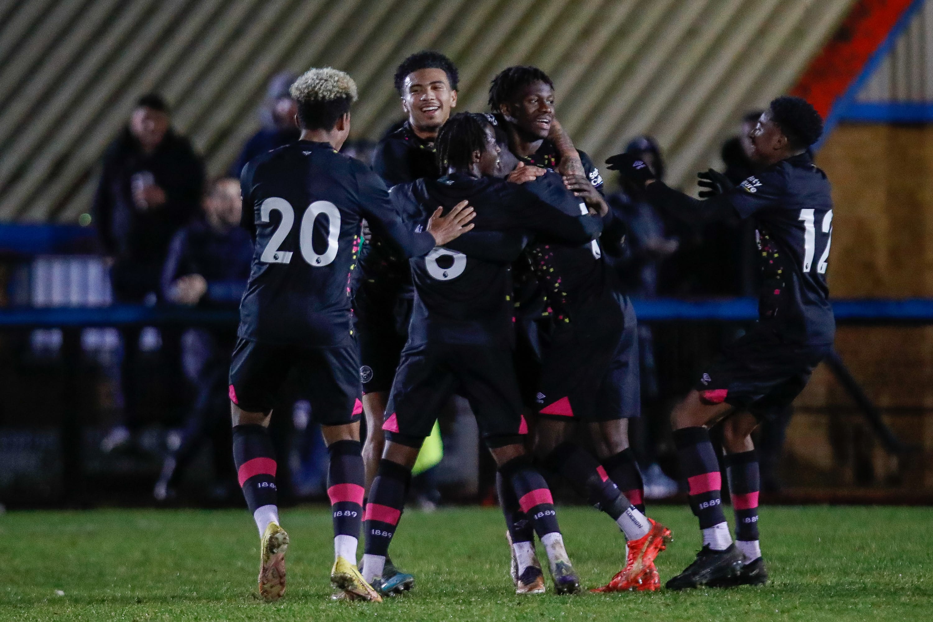 Brentford B celebration 