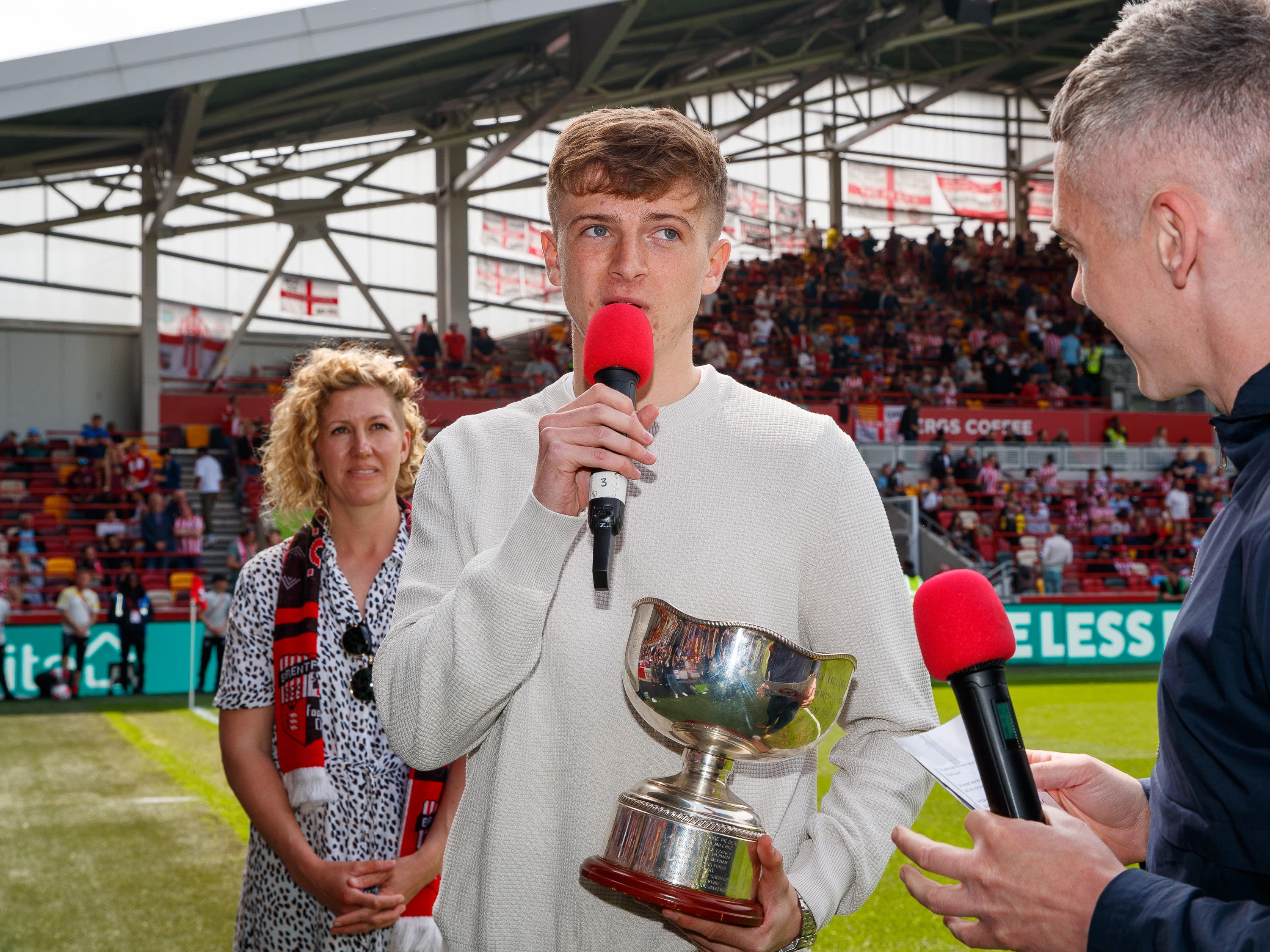 Trevitt award at West Ham game 