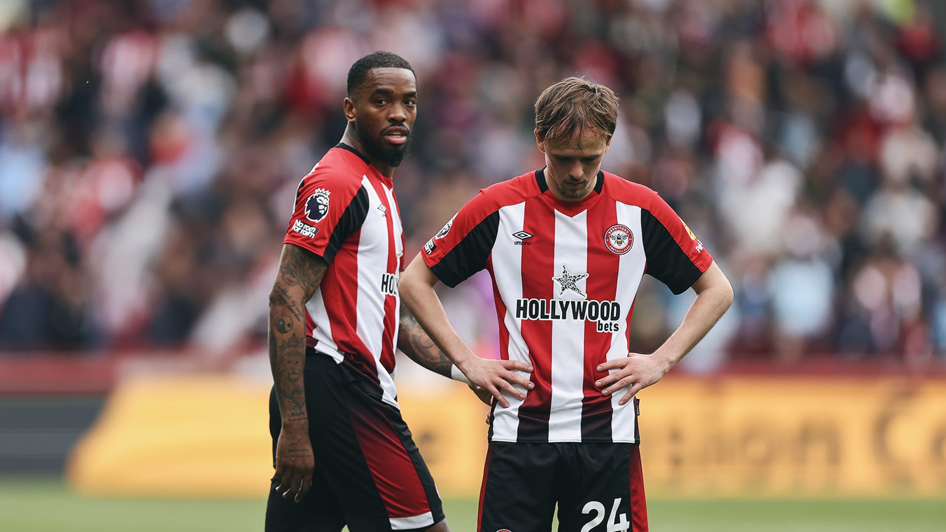 Ivan Toney and Mikkel Damsgaard