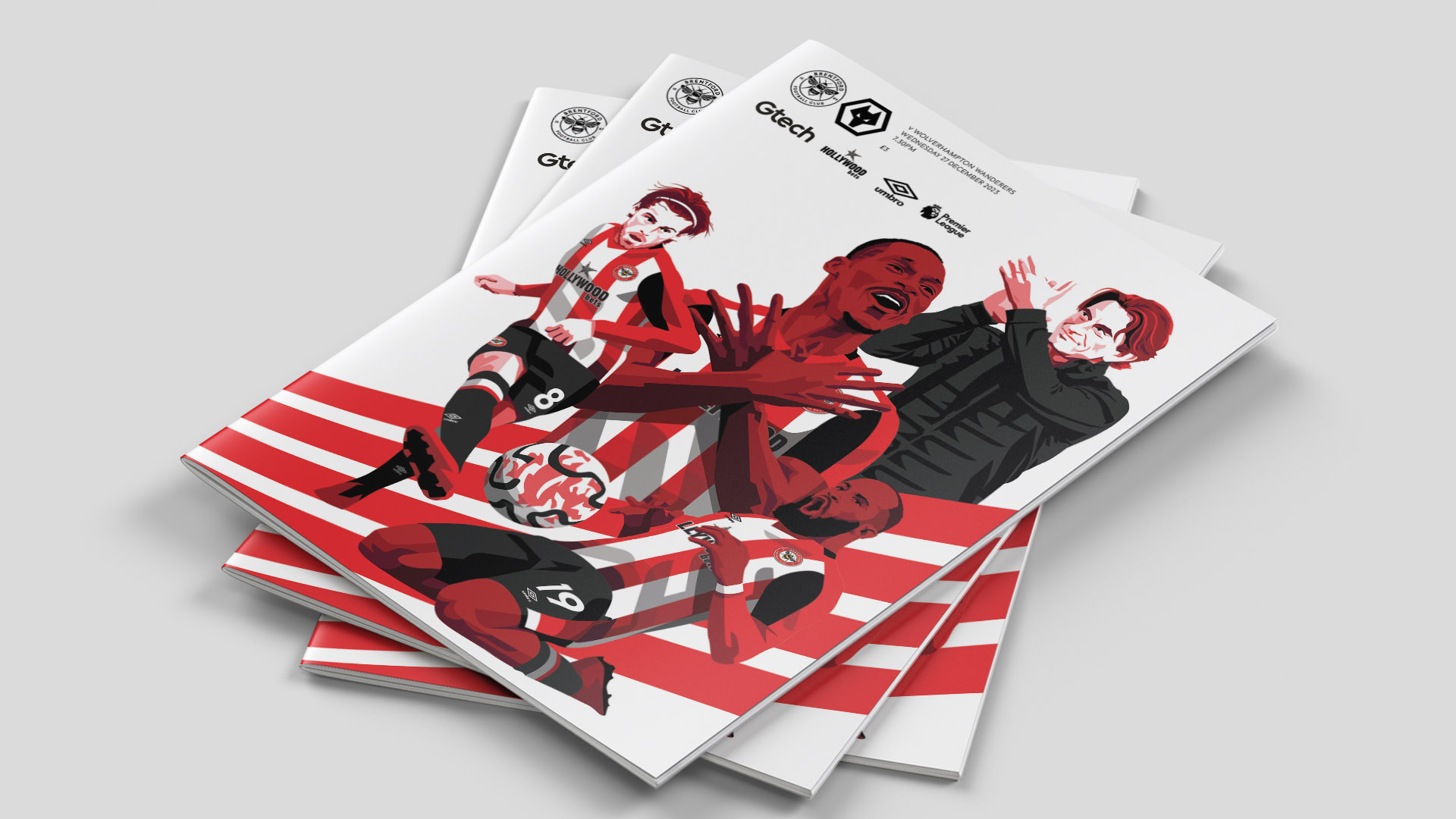 Brentford v Wolves programme cover