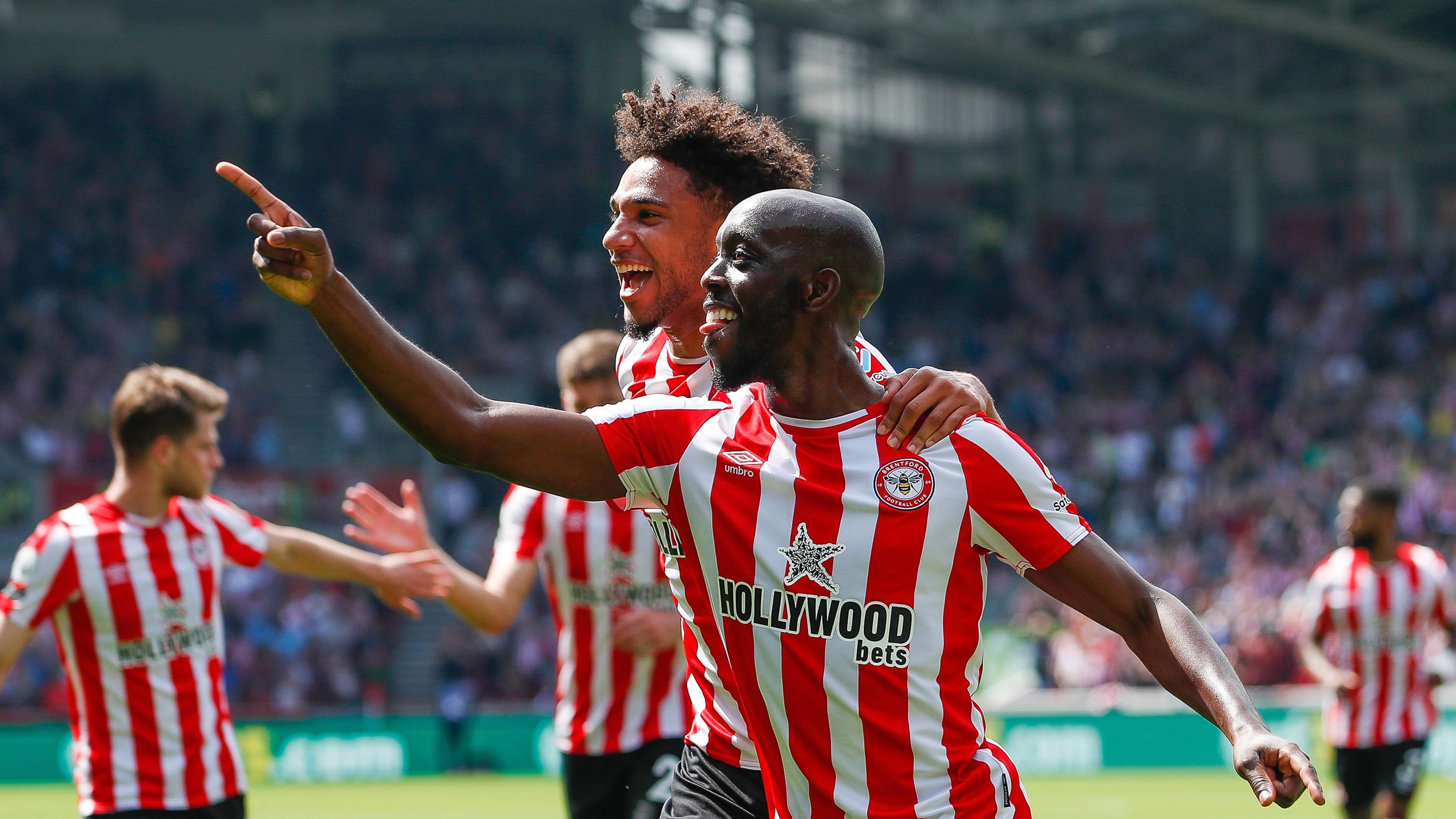 Wissa celebration v West Ham (reaction hero)