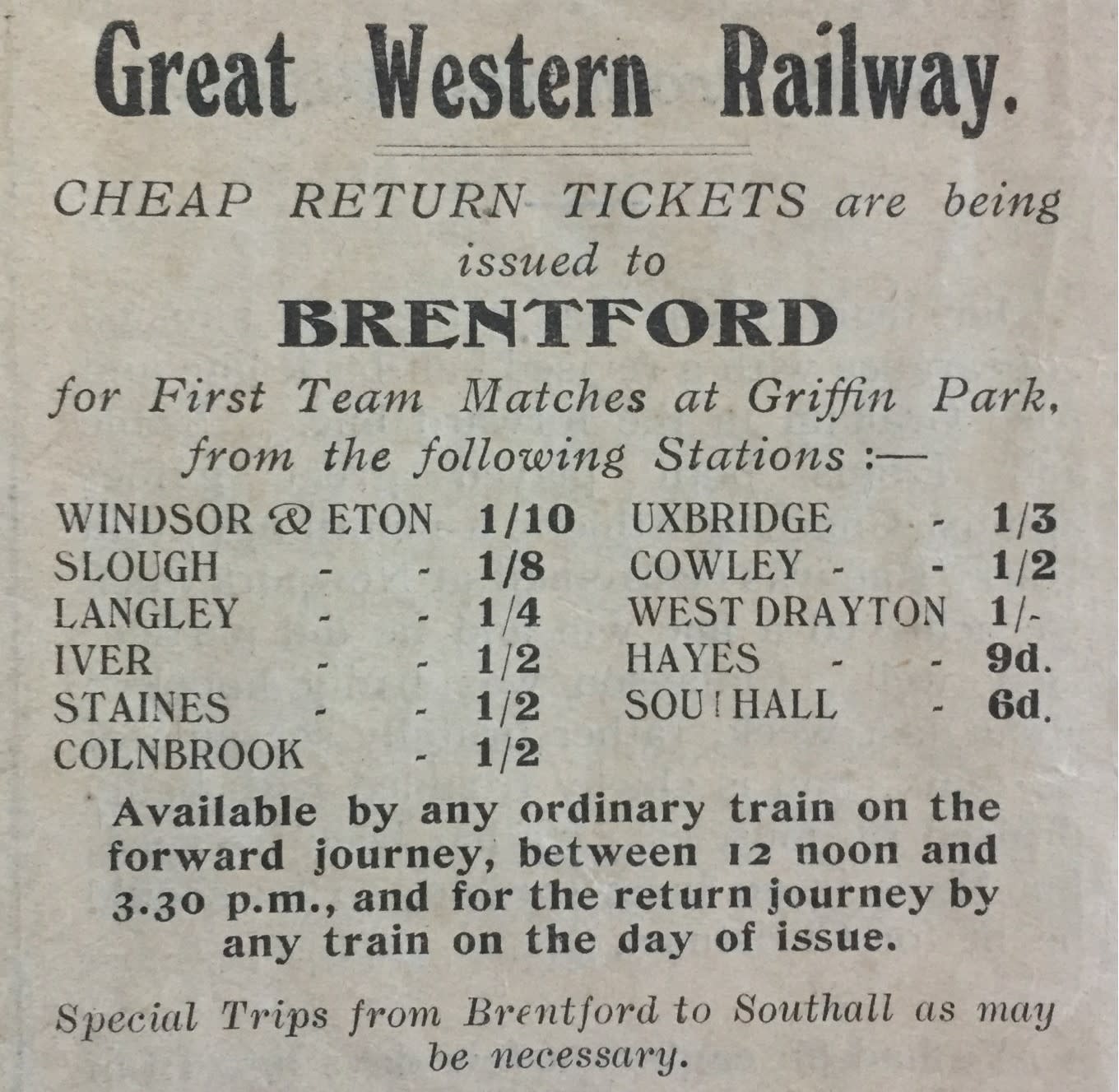 Big Book of Griffin Park: Cup Upset 