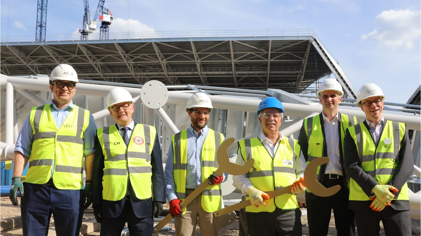 📺 Golden Bolt Ceremony signifies completion of Stadium Structure