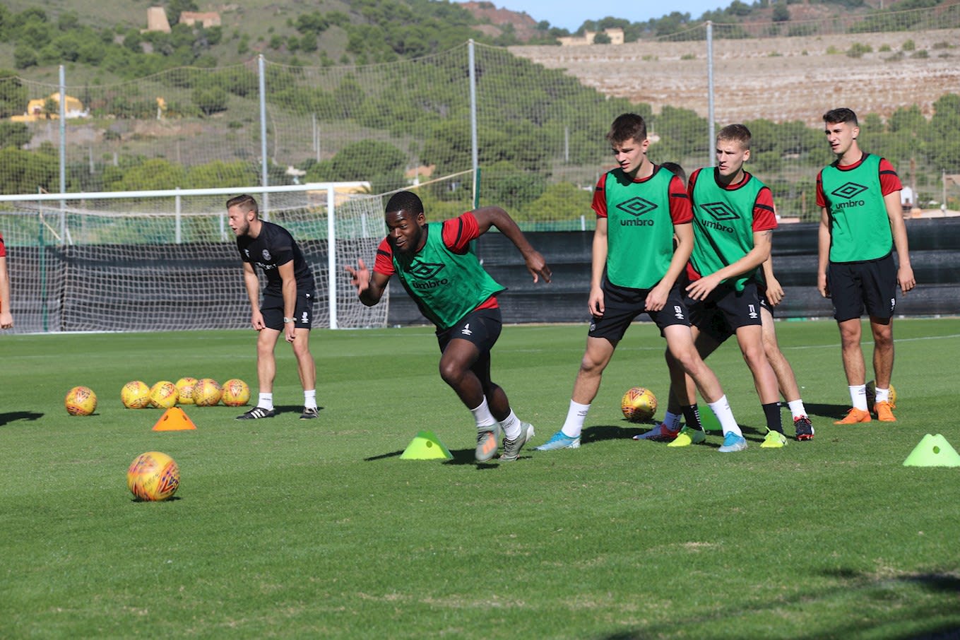 Brentford B Training on Spain tour