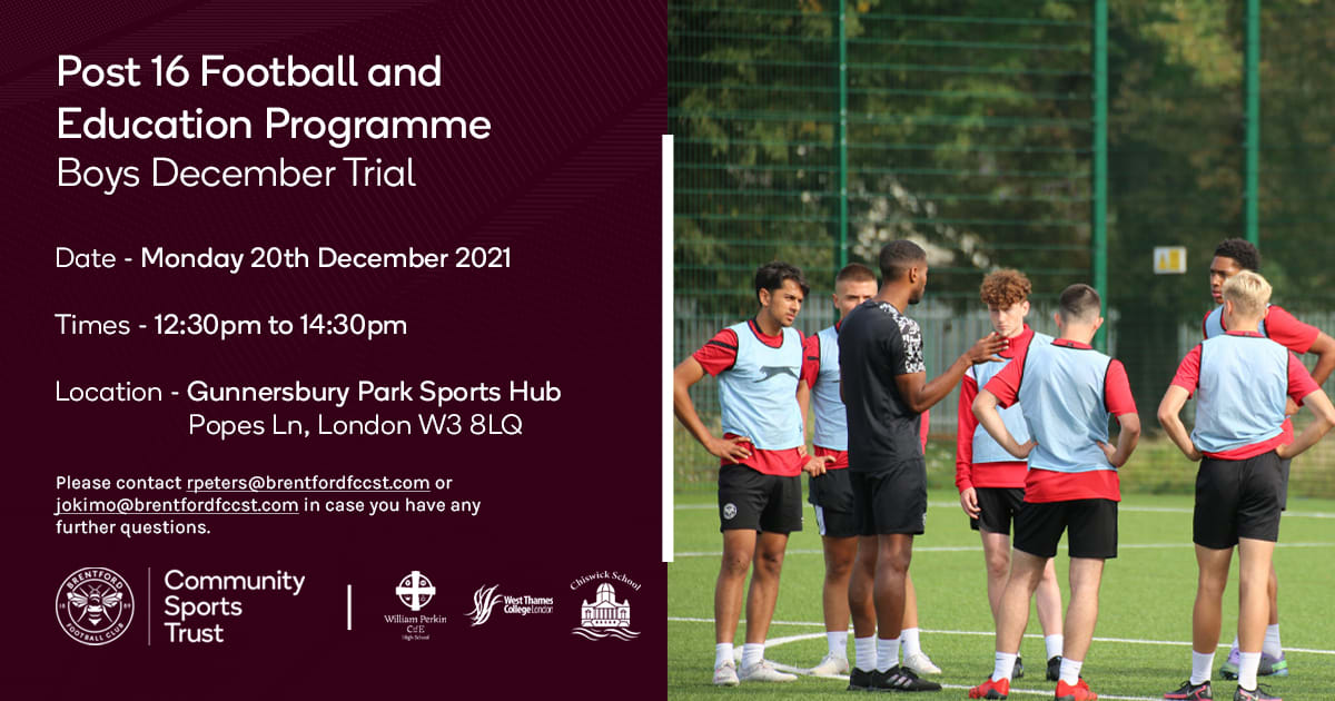Trust running trials for post-16 programme