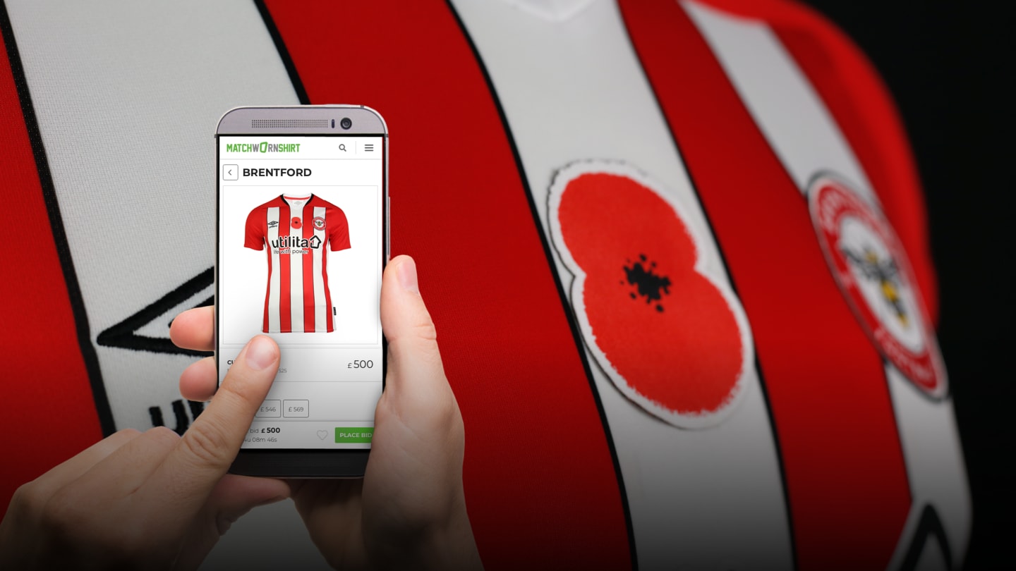 Your chance to get a match worn and signed poppy shirt!