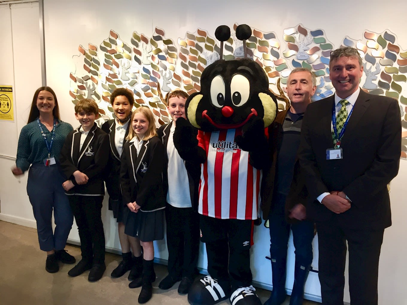 Buzz a special guest as new beehive is installed at Grey Court School