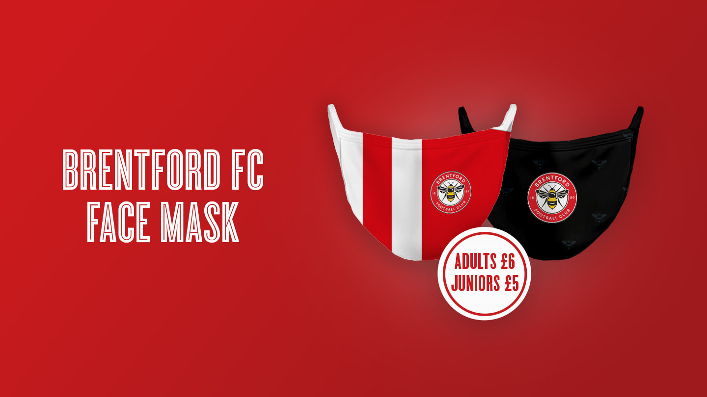 Get your Official Brentford FC face mask