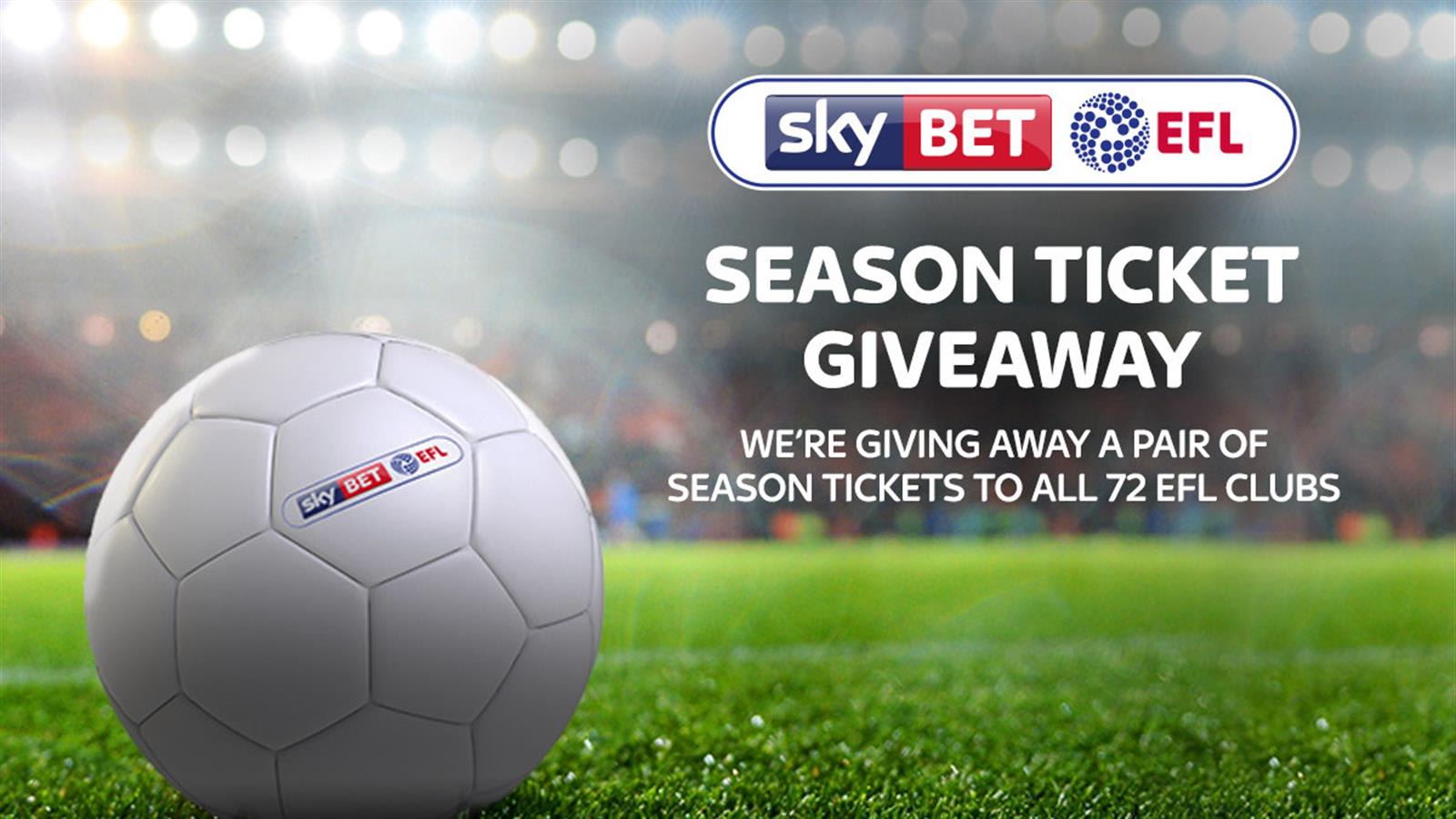 Win a pair of EFL Season Tickets for the club of your choice