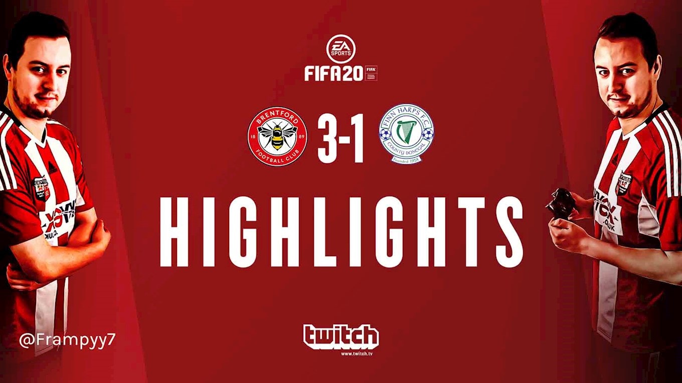 #UltimateQuaranTeam Highlights: Brentford 3 Finn Harps 1
