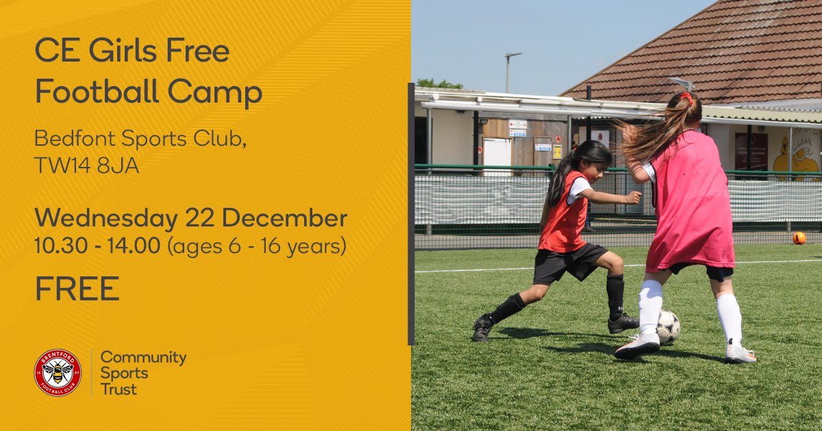 Free Girls Football Camp this Christmas