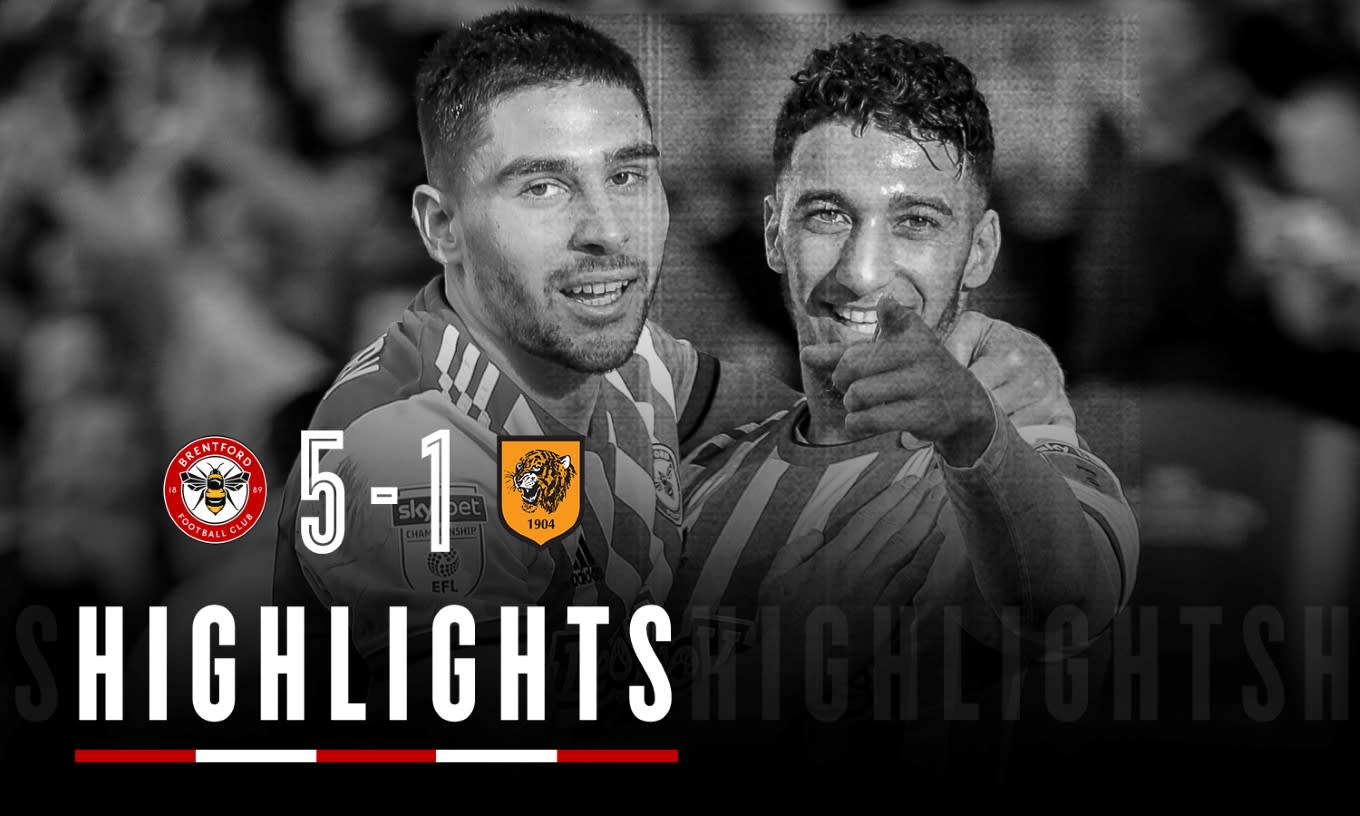 Match Highlights: Brentford 5 Hull City 1