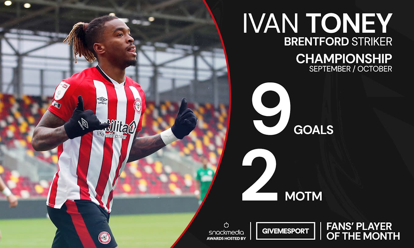 Ivan Toney crowned Give Me Sport Fans'  Player of the Month
