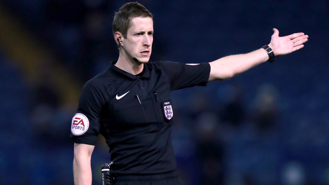 John Brooks to take charge of weekend game against Middlesbrough 