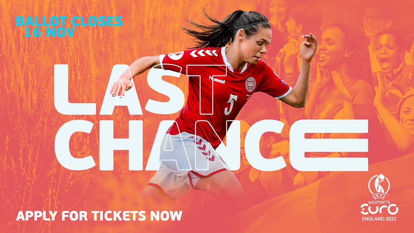One week left to enter ballot for Women's Euros tickets