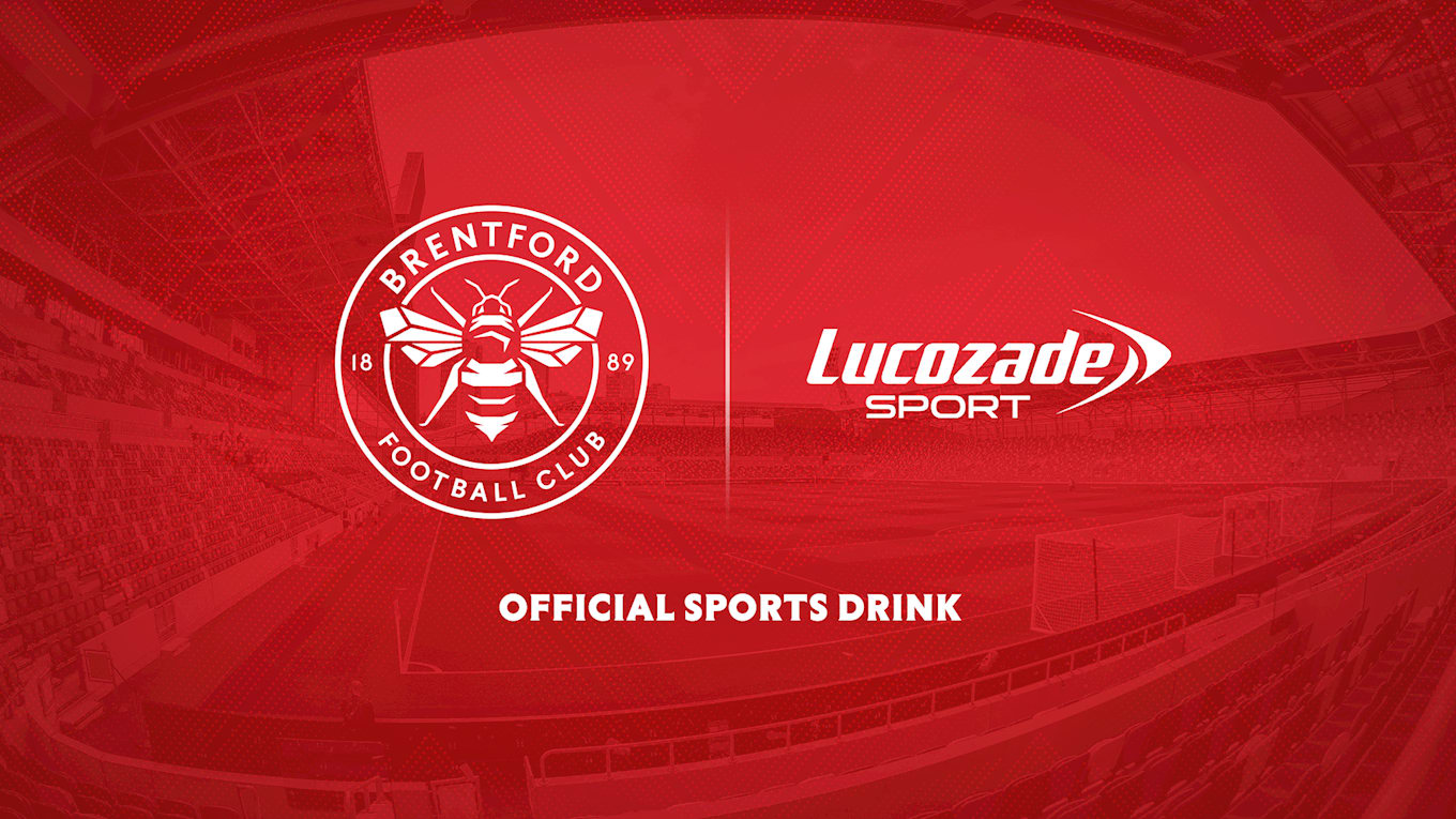 BRENTFORD FC BUZZING WITH NEW LUCOZADE SPORT PARTNERSHIP