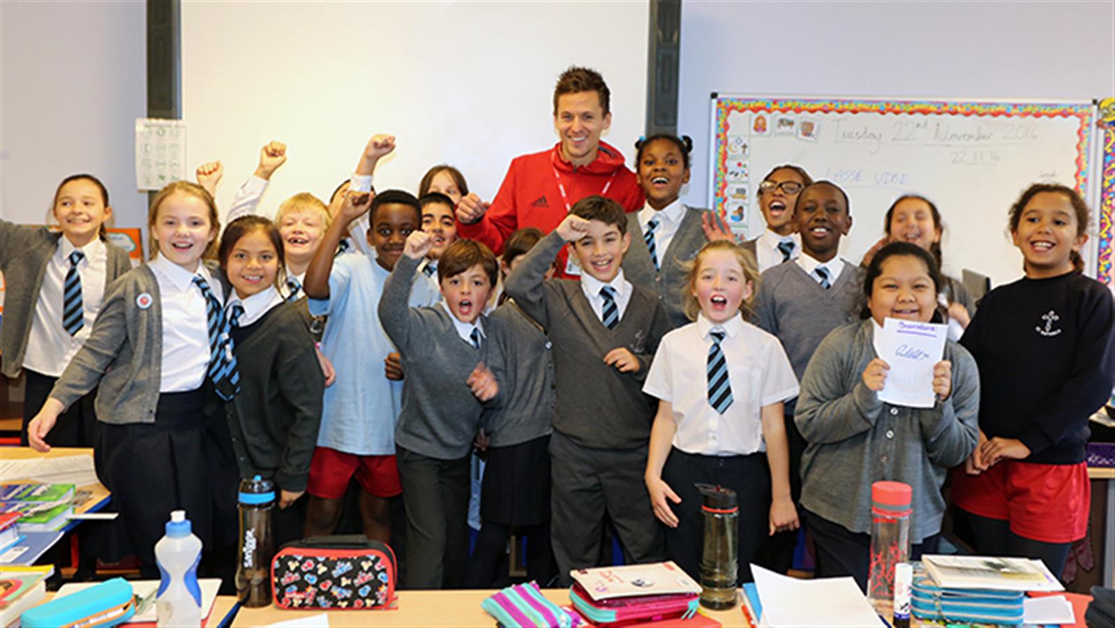 Lasse Vibe encourages next generation to get active