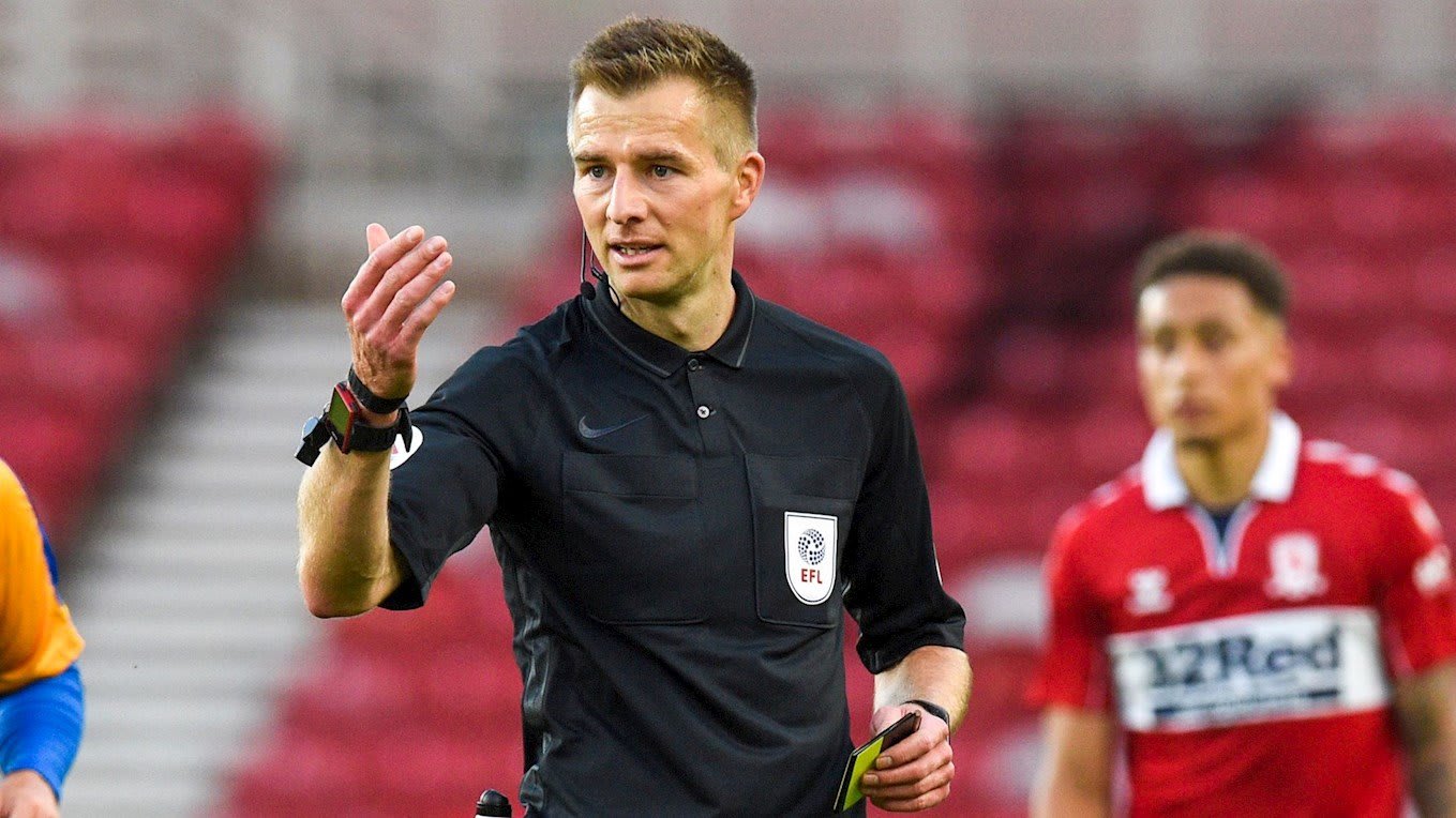 Michael Salisbury to take charge at Luton Town on Saturday