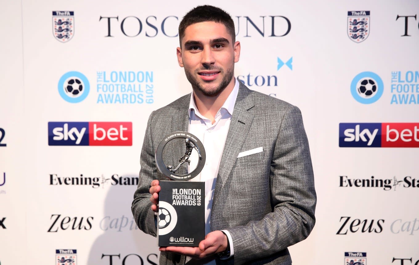 Neal Maupay named EFL Player of the Year at London Football Awards