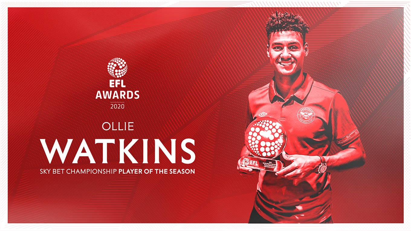 Ollie Watkins named Sky Bet EFL Player of the Year