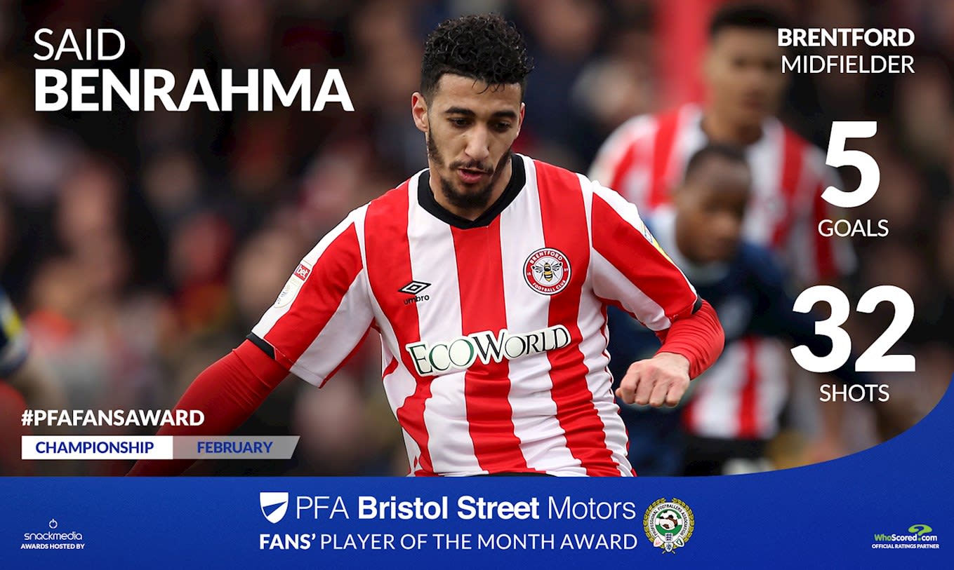 Said Benrahma looking for back-to-back PFA Player of the Month prizes