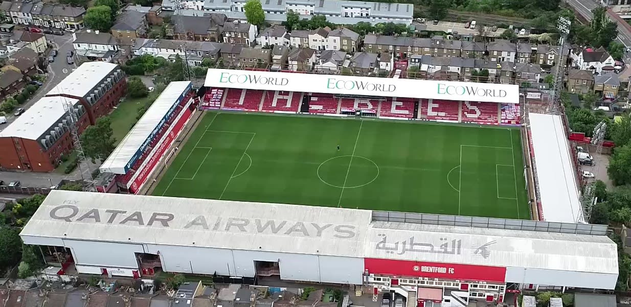 Griffin Park from the air