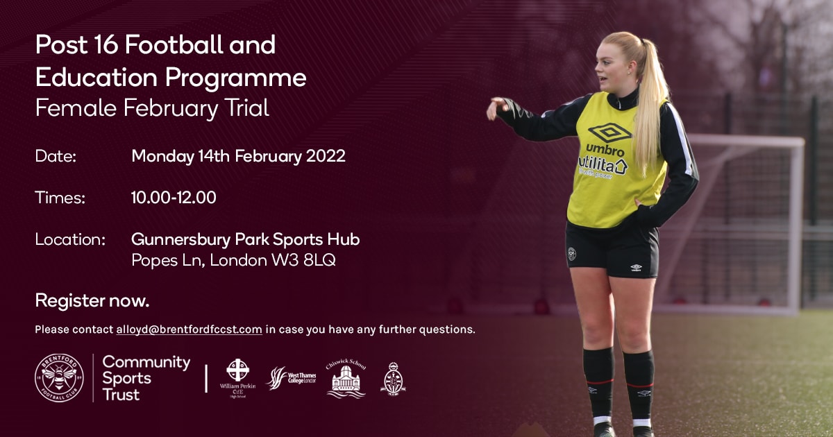 Chance to join Trust's Post-16 programme for female footballers