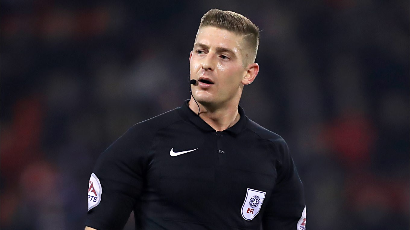 Robert Jones to take charge against Bristol City