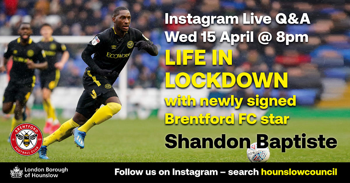 Hounslow Council Instagram Live Q&A Takeover with Shandon Baptiste