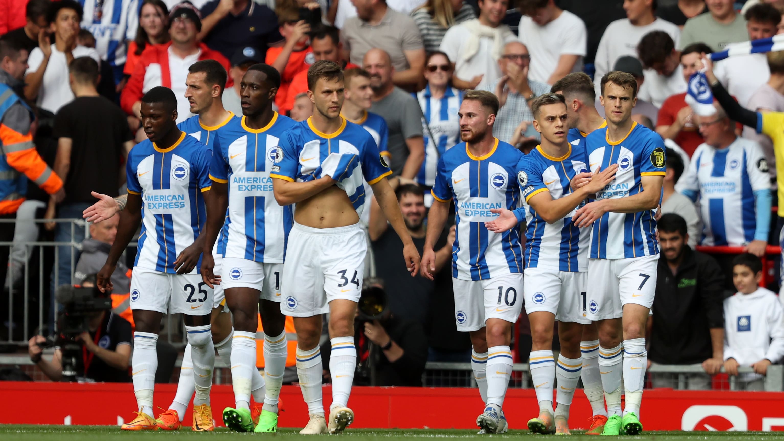 Brighton celebrate Premier League