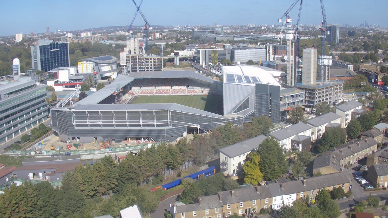 Watch: Brentford Community Stadium: 18 months since groundbreaking