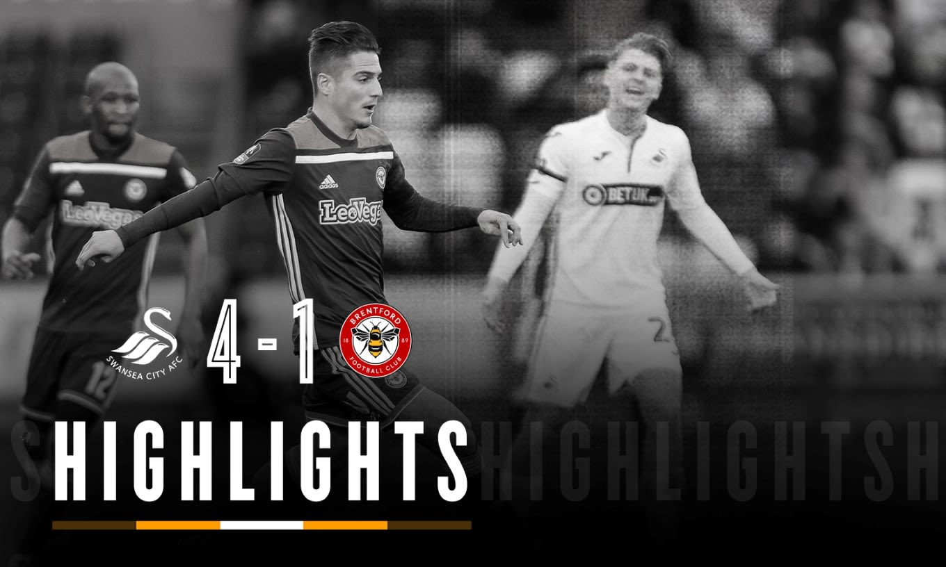 Match Highlights: Swansea City 4 Brentford 1