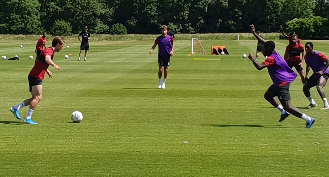 Players continue Training Ground work