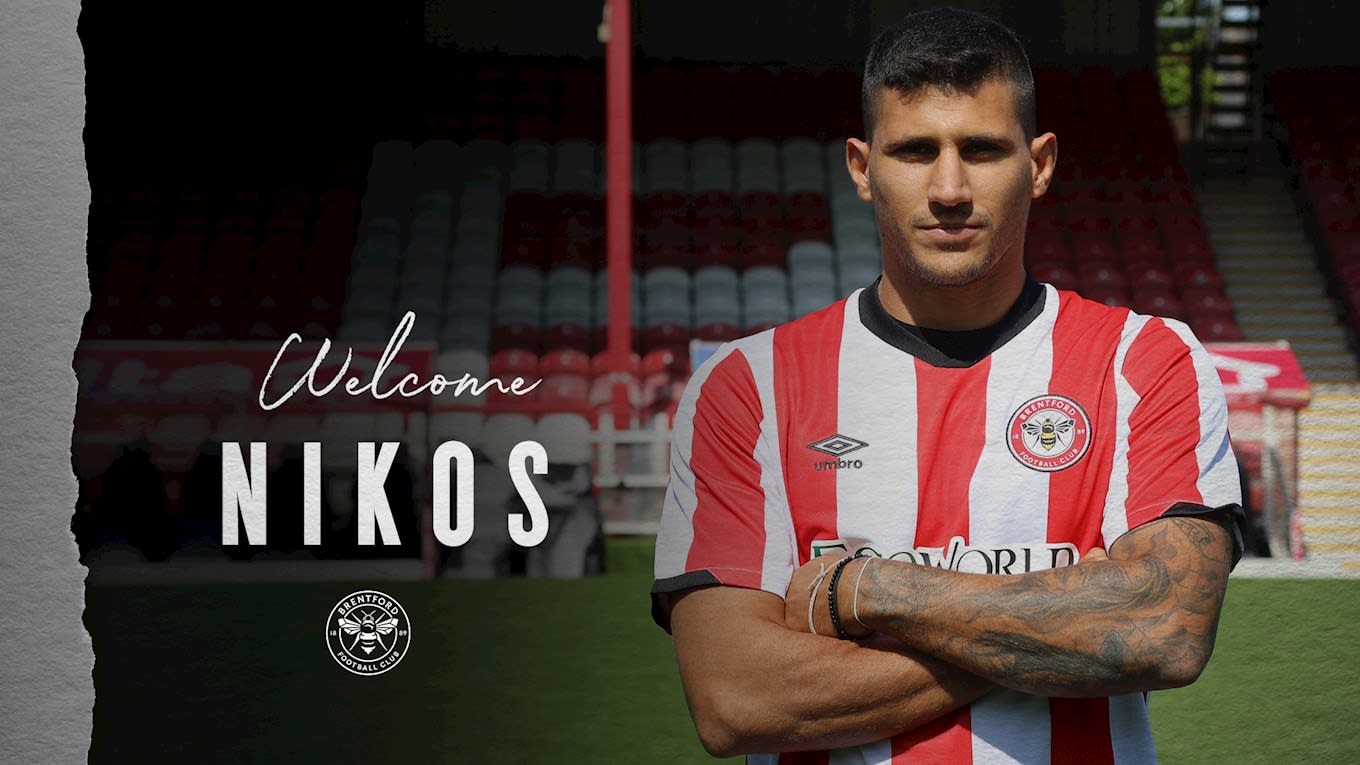 Striker Nikos Karelis joins Brentford