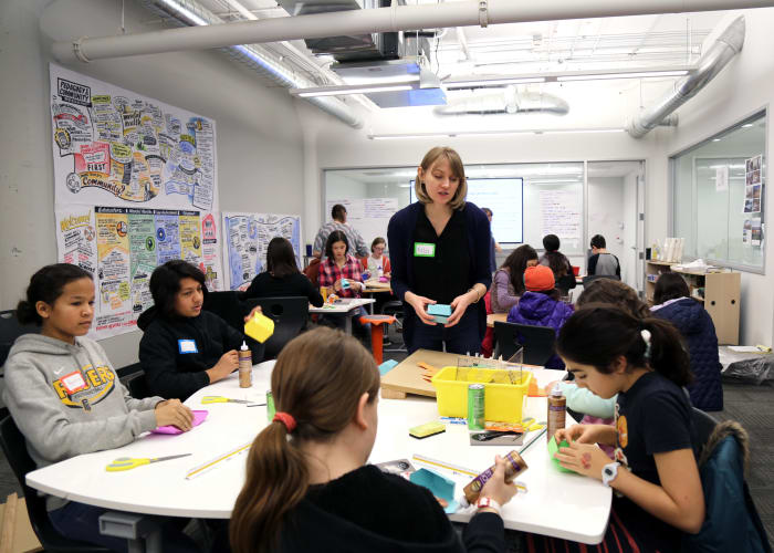 BRIC teamed up with GirlsBuild to host workshops