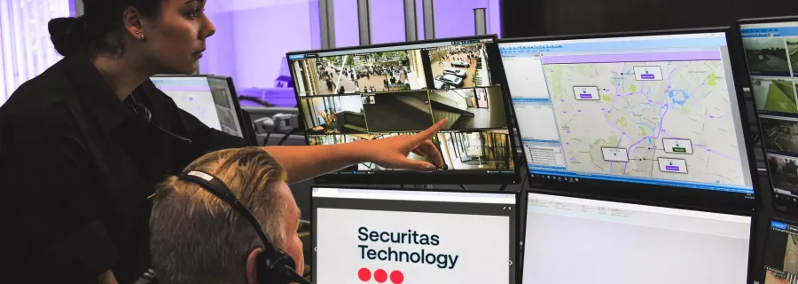 Centre de télésurveillance Securitas Technology, opérateurs en poste
