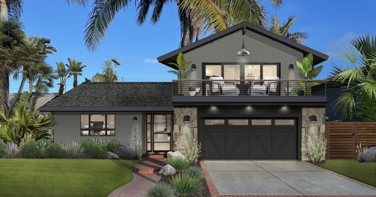 grey exterior paint colour schemes