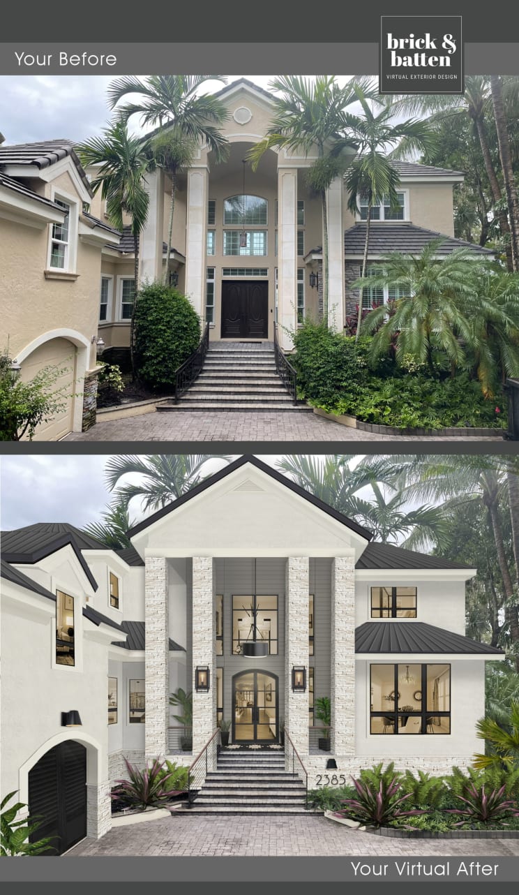 Front Porch Columns: On-Trend Materials & Styles - brick&batten