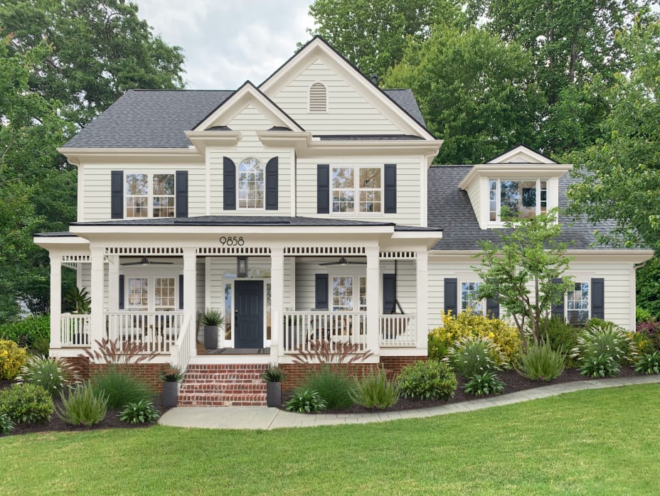 Paint Color Palette, Exterior Home Color Scheme, Benjamin Moore