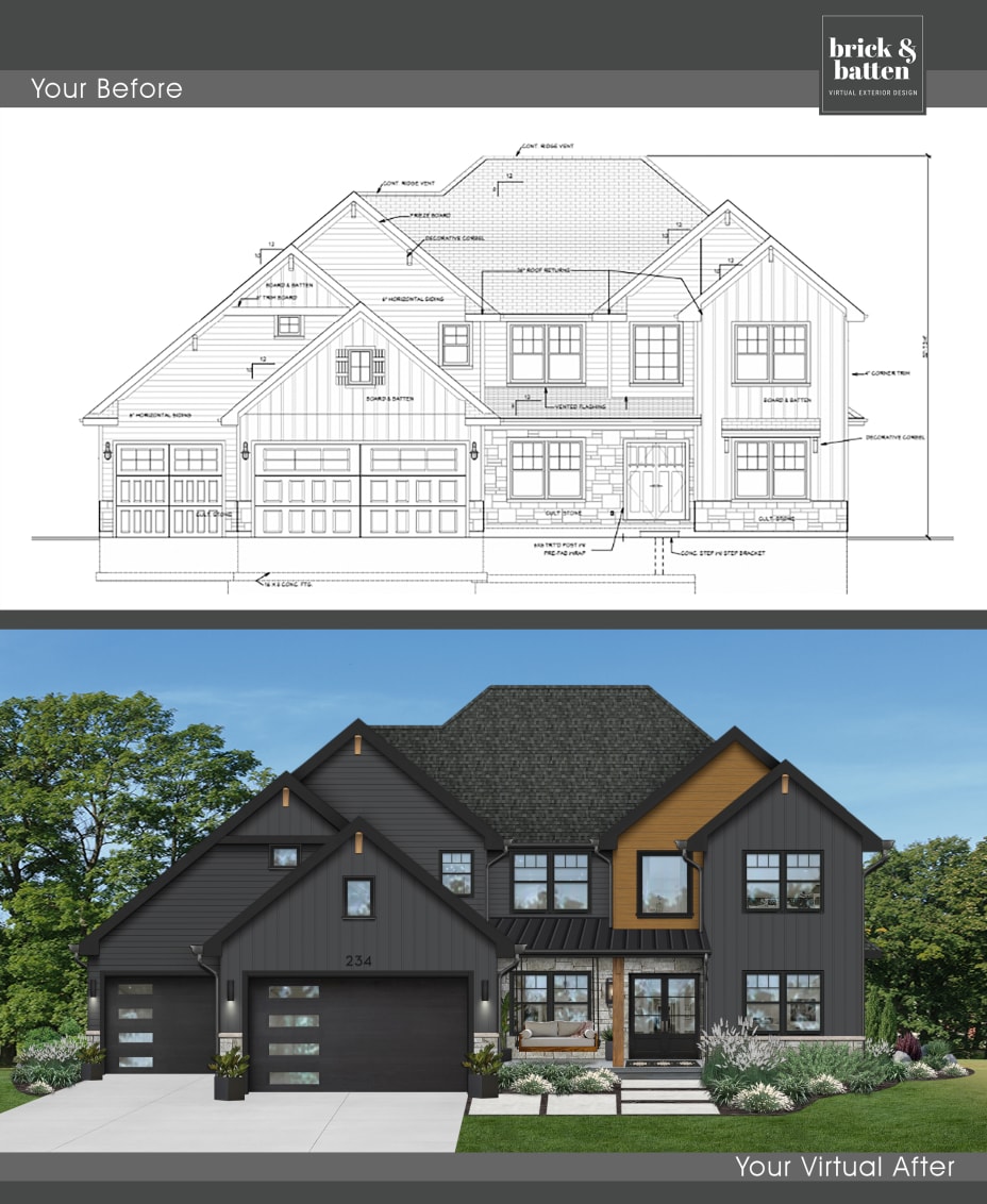 Exterior Design Dictionary - brick&batten