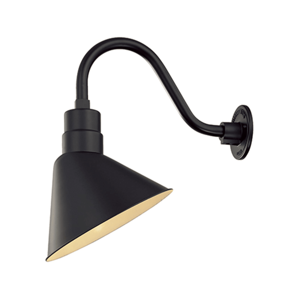 Millennium Lighting R Series 1-Light Angle Shade in Satin Black