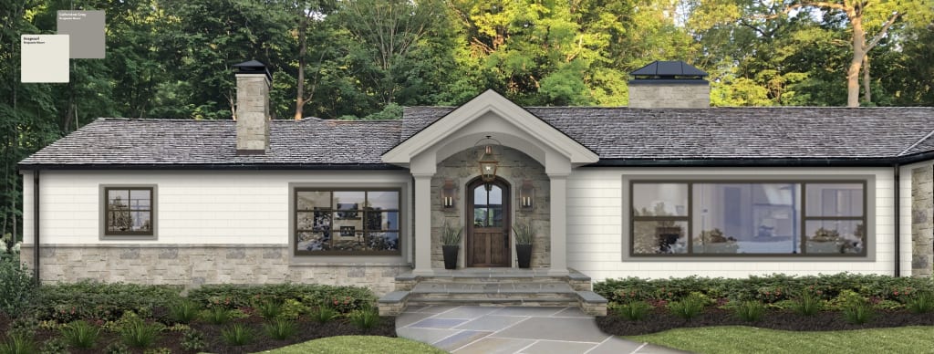 A home with stone siding