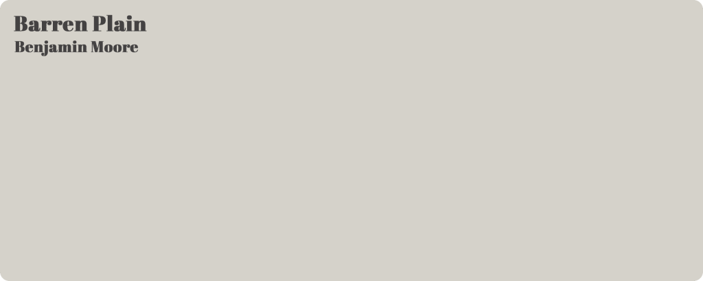Barren Plain paint