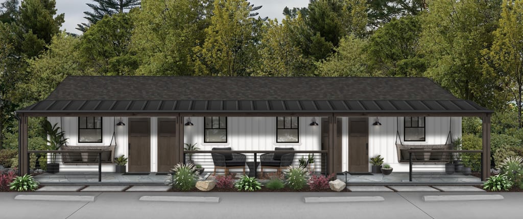 Bungalows property five unit building