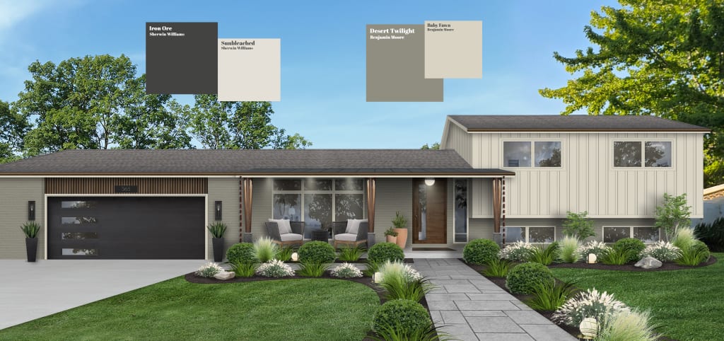 A home virtually designed by brick&batten.