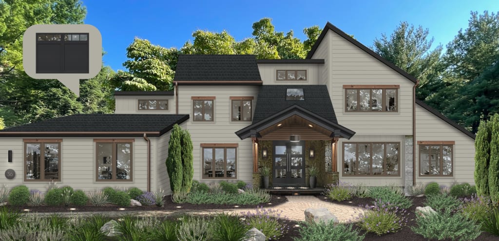 A rendering of home exterior