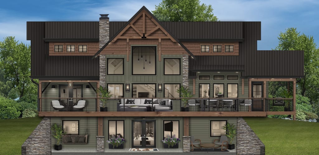 Rendering of a home's exterior