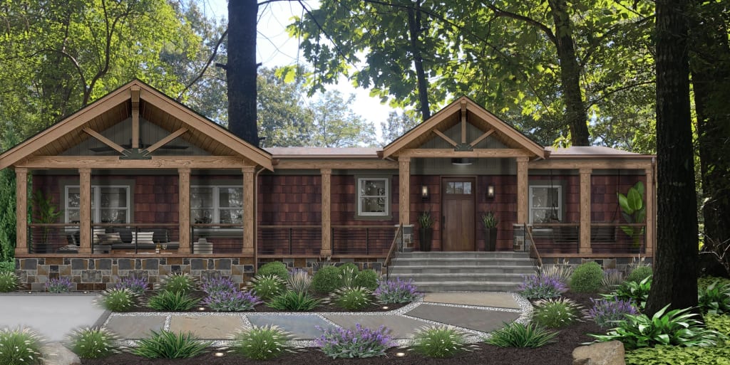 A rendering showcasing the benefits of a real designer versus ai home design - AI Exterior Design: Benefits of Human Expertise vs. AI Tools