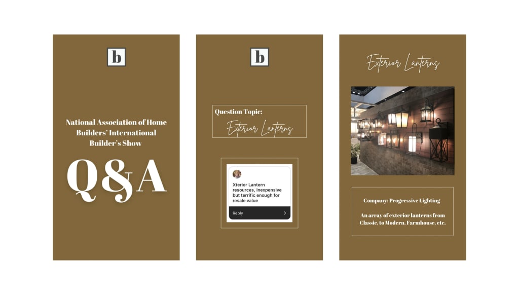 Instagram questions about exterior lighting trends